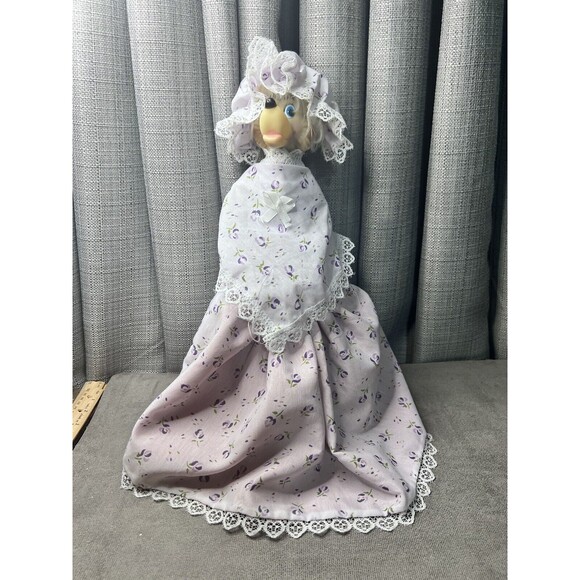 VTG 3 Dolls In 1 Little Red Riding Hood Grandma Wolf Handmade Doll 21 Inch - Picture 7 of 15